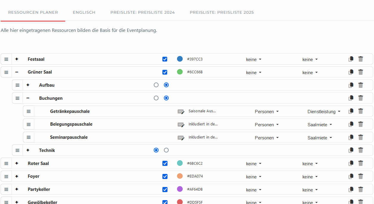 Standardnotiz in den Ressourcen - v3.0.14